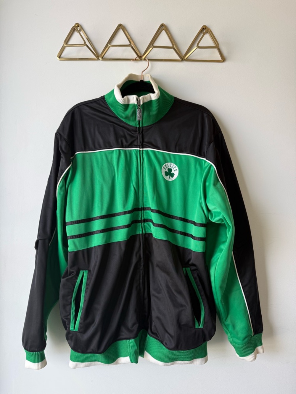 Vintage NBA Blue Label Boston Celtics Reversible Jacket XL